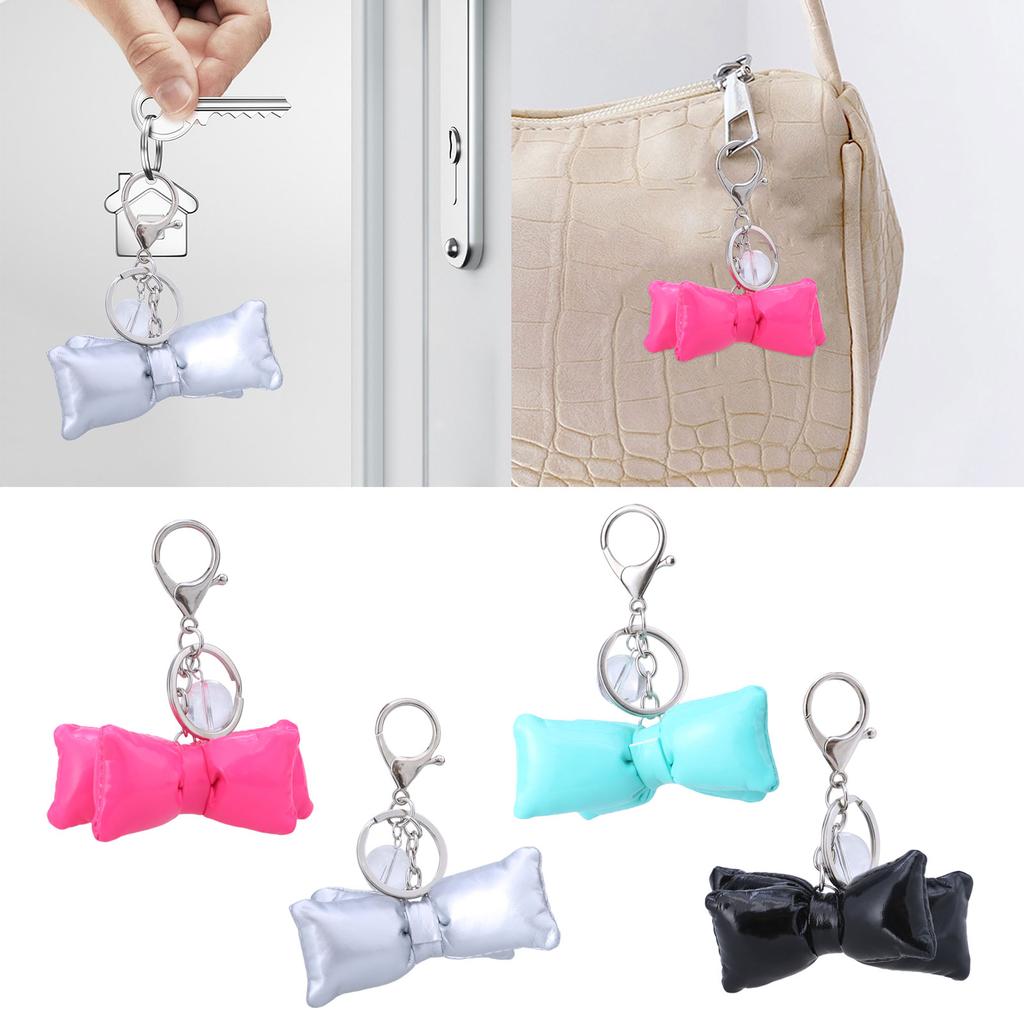 Bowtie Keychain Bowknot Charm Key Chain Butterfly Knot Keyring Detachable Phone Lanyard Ornament for Fashionable Women