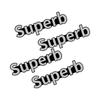 FGD3 4pcs for Skoda Logo Fabia Superb Kamiq Kodiak Yeti Octavia Karoq RS Car Inner Speaker Decals Audio Sound Badge Stereo Sticker