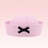 Striped Black Bow Decorative Sailor Hat Spring And Summer Dome Beret For Women'S