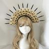 Krone Stirnband Heiligenschein Krone Kopfschmuck DIY Materialien Lolita Heiligenschein Krone Lolita Cosplay Zubehör für Barocke Diadem Kronen