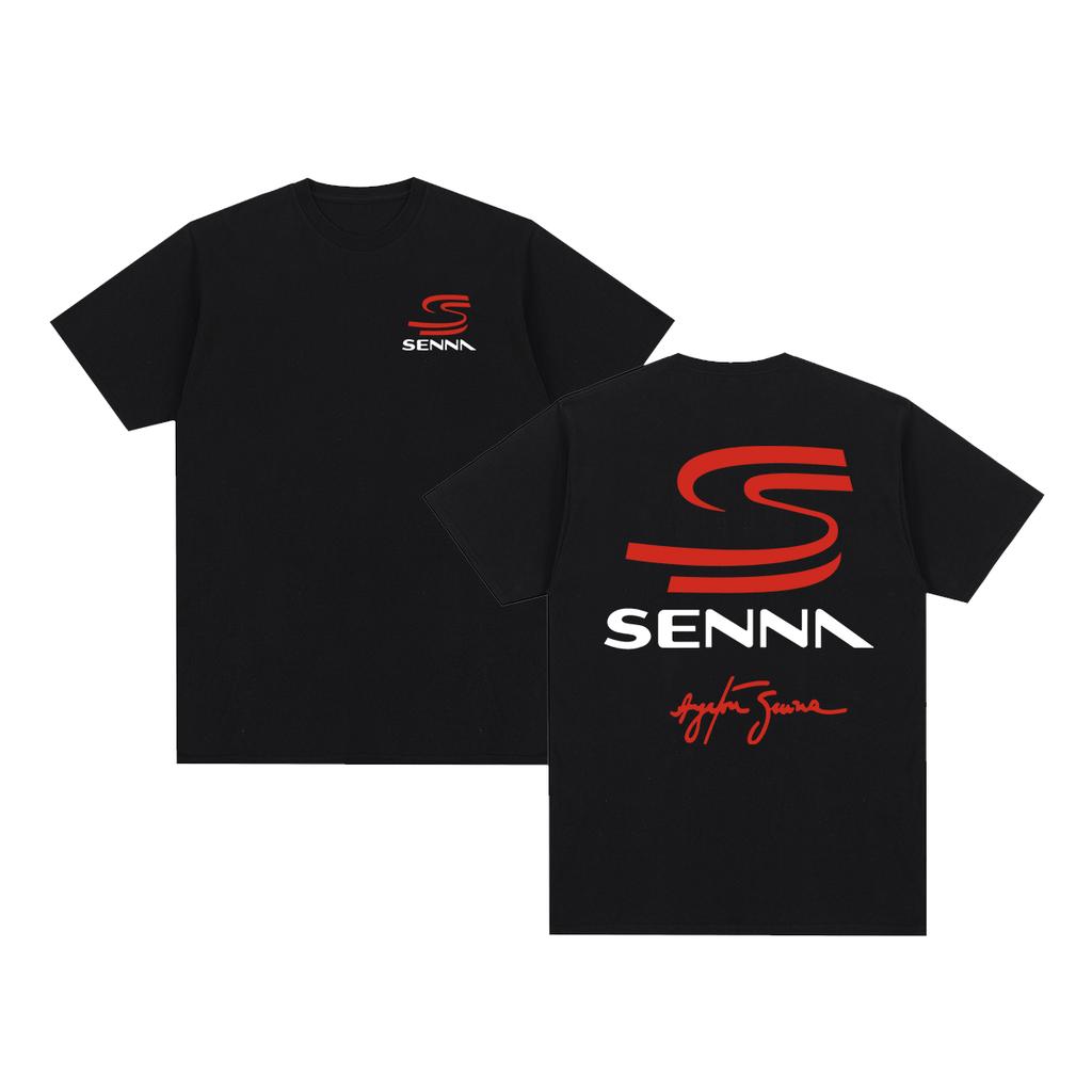 Ayrton Senna Vintage Tshirt Racing Brazilian Graphic Oversized Breathable Cotton Men T Shirt New Tee Tshirt Womens Tops