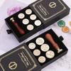 7 Brass Copper Head Wax Seal Stamp Set Retro Sealing Stamp Kits with Wooden Handle for Wedding Invitation Scrapbook Diy Gifts