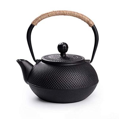 Hwagui Iron Teapot, 800ml (0.8L), IH Compatible, Direct Heat, Iron Kettle, Iron Supplement