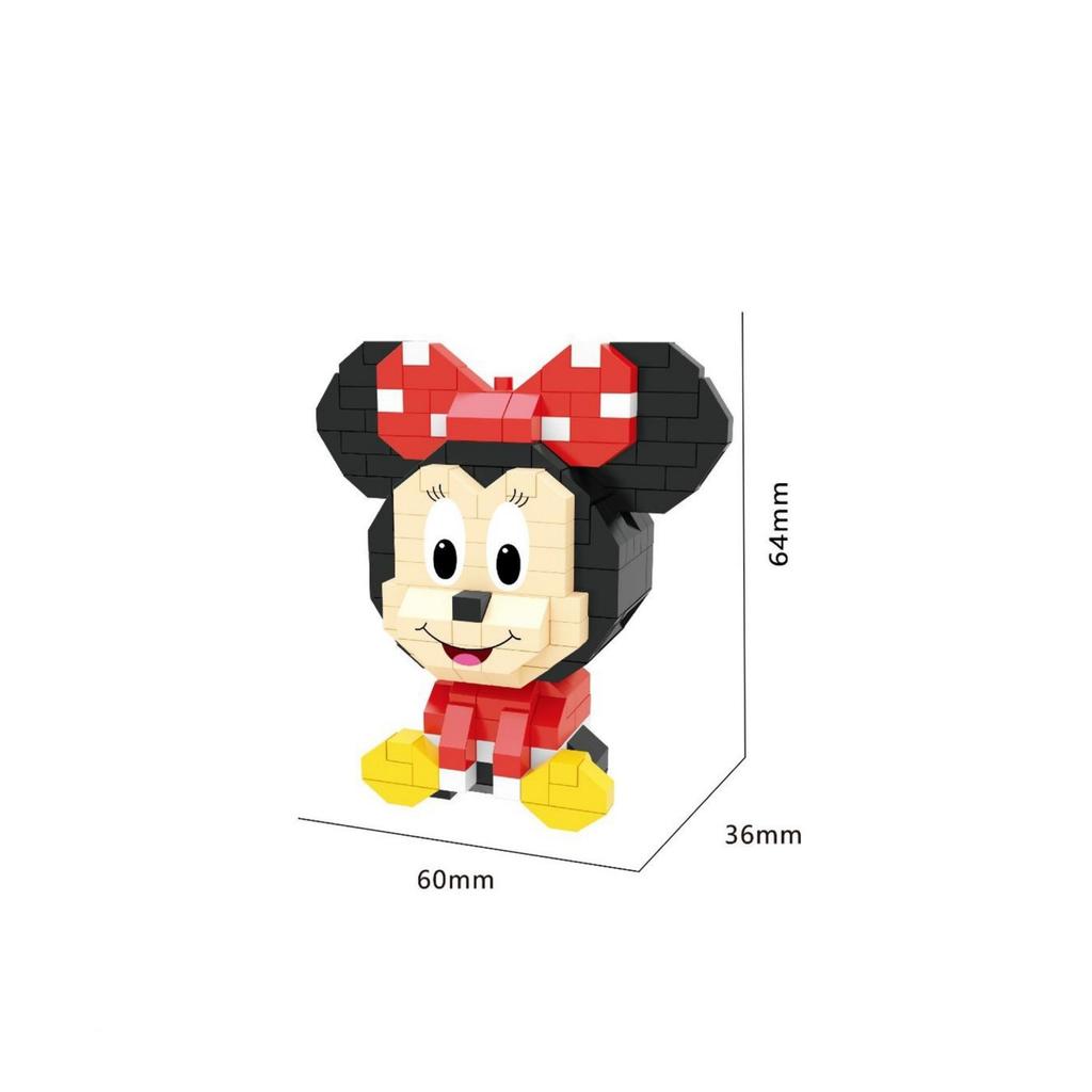 Cute Granular Building Blocks, Mickey Mouse, Minnie, And Duck Building Block Assembly Toys, Suitable For Boys And Girls'