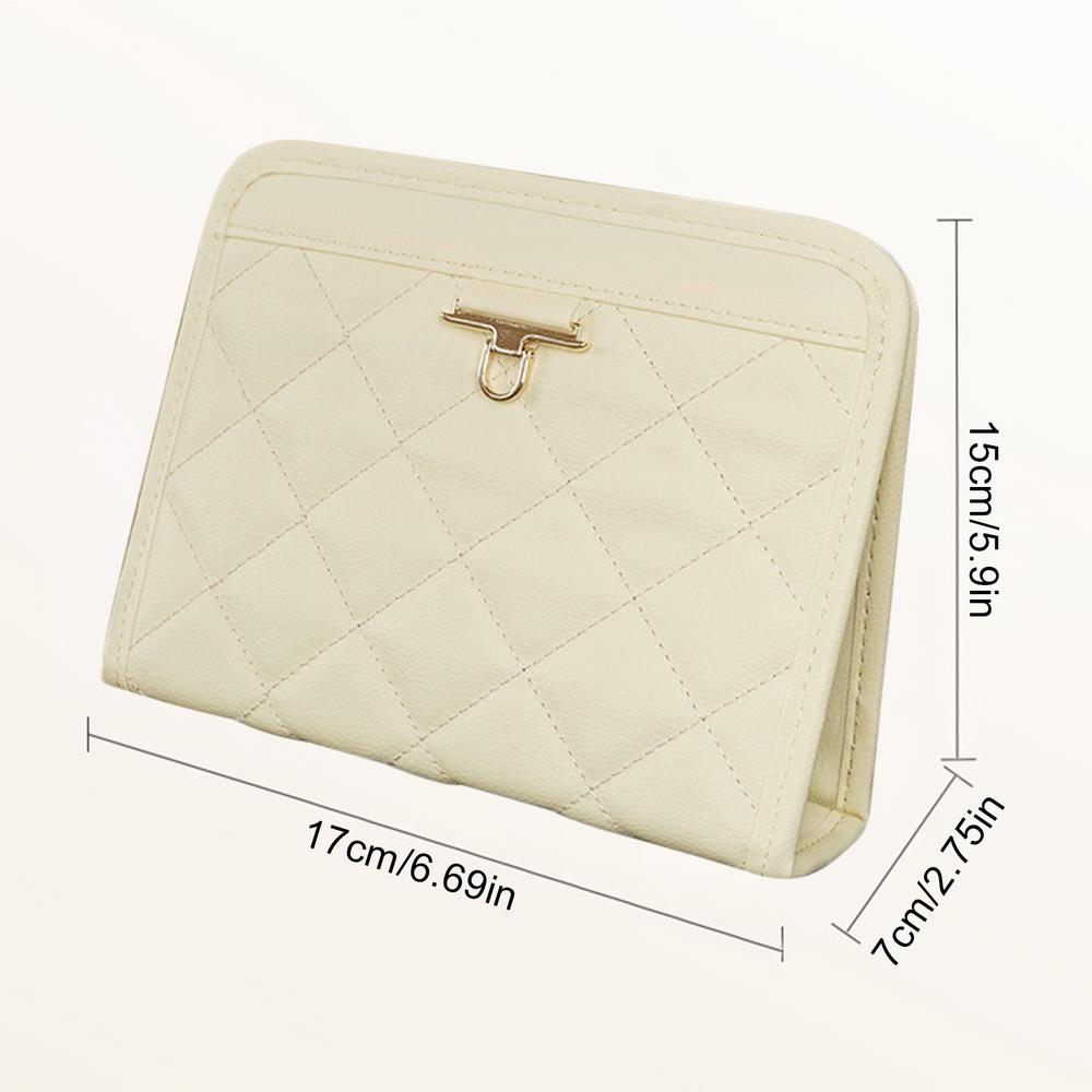 

Backseat Car Organizer Large Capacity Storage Pouch Car Headrest Backseat Organizer For SUV Truck Vehicle Camping Travel бежевий