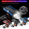 CYCLINGBOX 2400Mah Multifunctional Bicycle Mobile Phone Bracket Horn Front Light