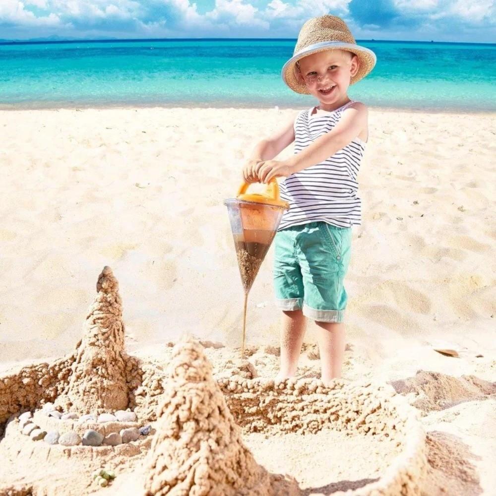 Handheld Beach Sand Funnel Multifunctional Overflow Funnel Toy Creative Sand Funnel Toy Beach Play
