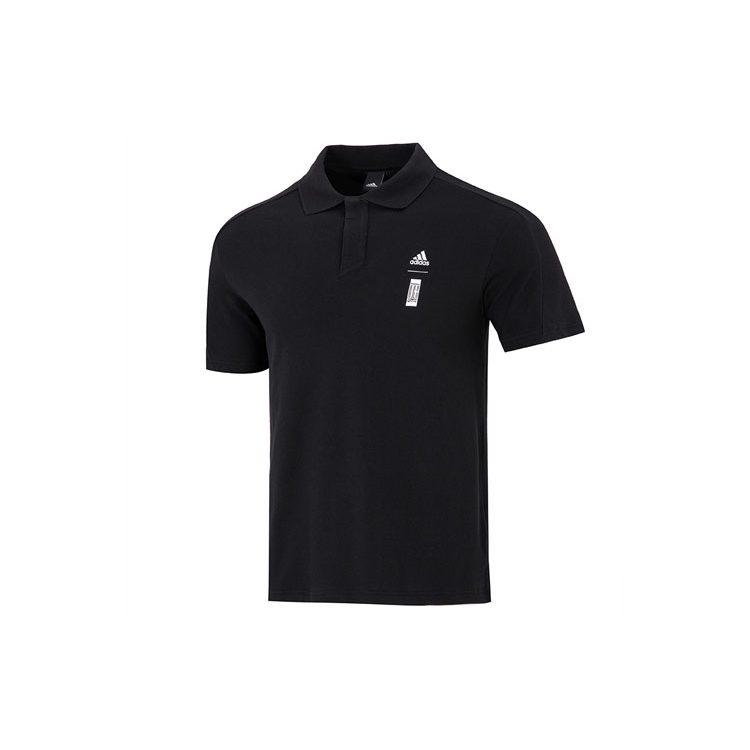 adidas Polo Shirts Men's Black Polo Collar Moderate Straight Fit HE5164
