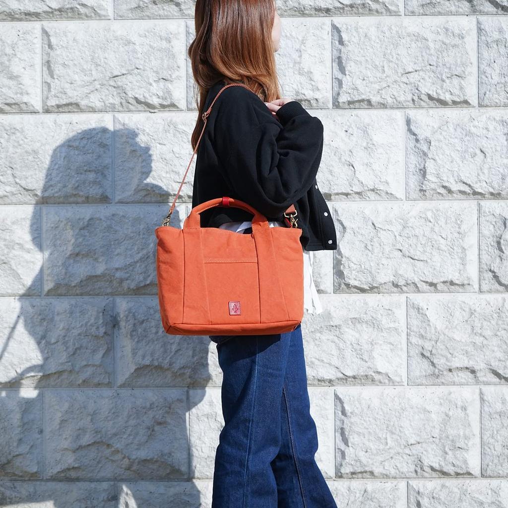 Baggy Port BAGGY'S ANNEX 18 Army Duck Bio Shoulder Tote Bag LGRN4024 (Orange)