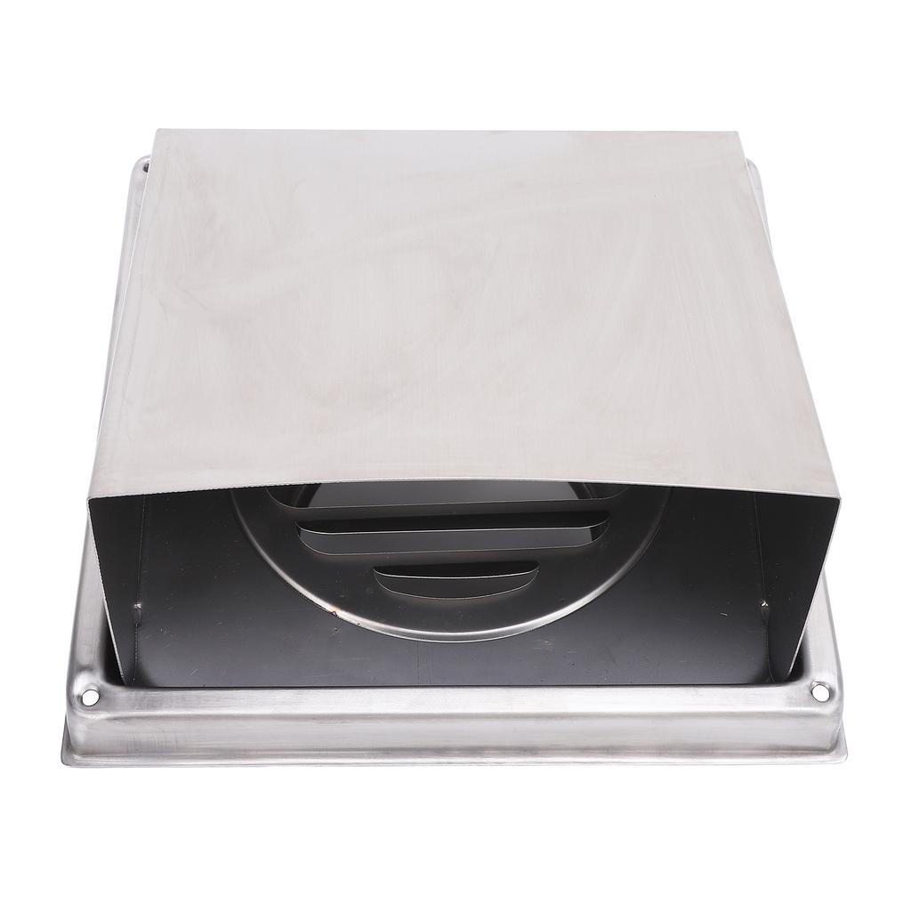 Exterior Wall Vent Cover with Flats 100mm Square SUS304 Stainless Steel Dryer Exhaust Vent Cover for