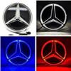 Car Front Grill Logo Light Mirror Face LED Badge Emblem Luminous Decorative Light For Mercedes Benz W205 W218 W207 W176 W212