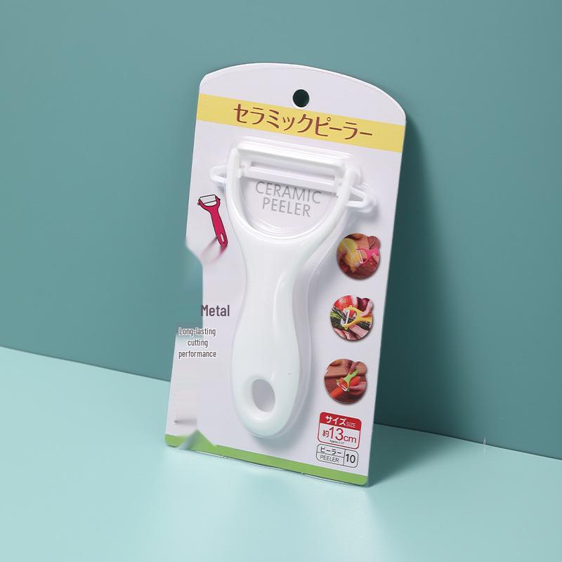KOMEKI Ceramic Fruit and Melon Knife - Portable and Creative Kitchen Peeler