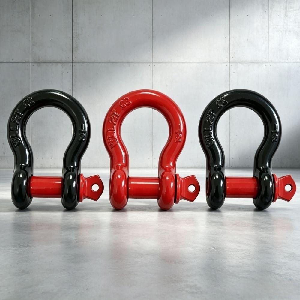 1/2" 5/8" Tow Shackle Anti-Rust Tow Hook Towing Kit D-Ring Shackle  Trailer Towing