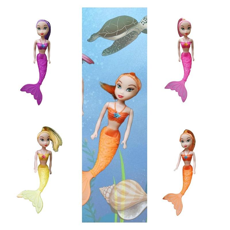 Meerjungfrauen-Puppe Mädchen Geschenk Plastikspielzeug Prinzessin Fee Kinder Kinder Spielzeug