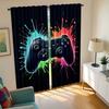 Modern Game Controller Design Printed Curtains Pole Bag Home Decoration Room Made Of Polyester