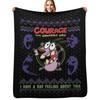 Christmas Bad Feeling Ugly Throw Blanket Anti Shedding Soft Fuzzy Blanket for Home