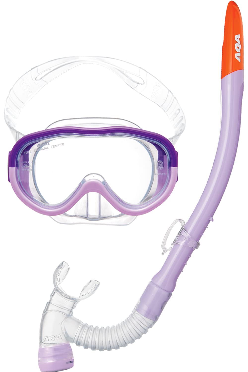 

Маска для снорклинга AQA для Aco UV Bixy V Light KZ9101 Детская, & 3, Набор из 2 предметов, Фиолетовый/LV (1600)