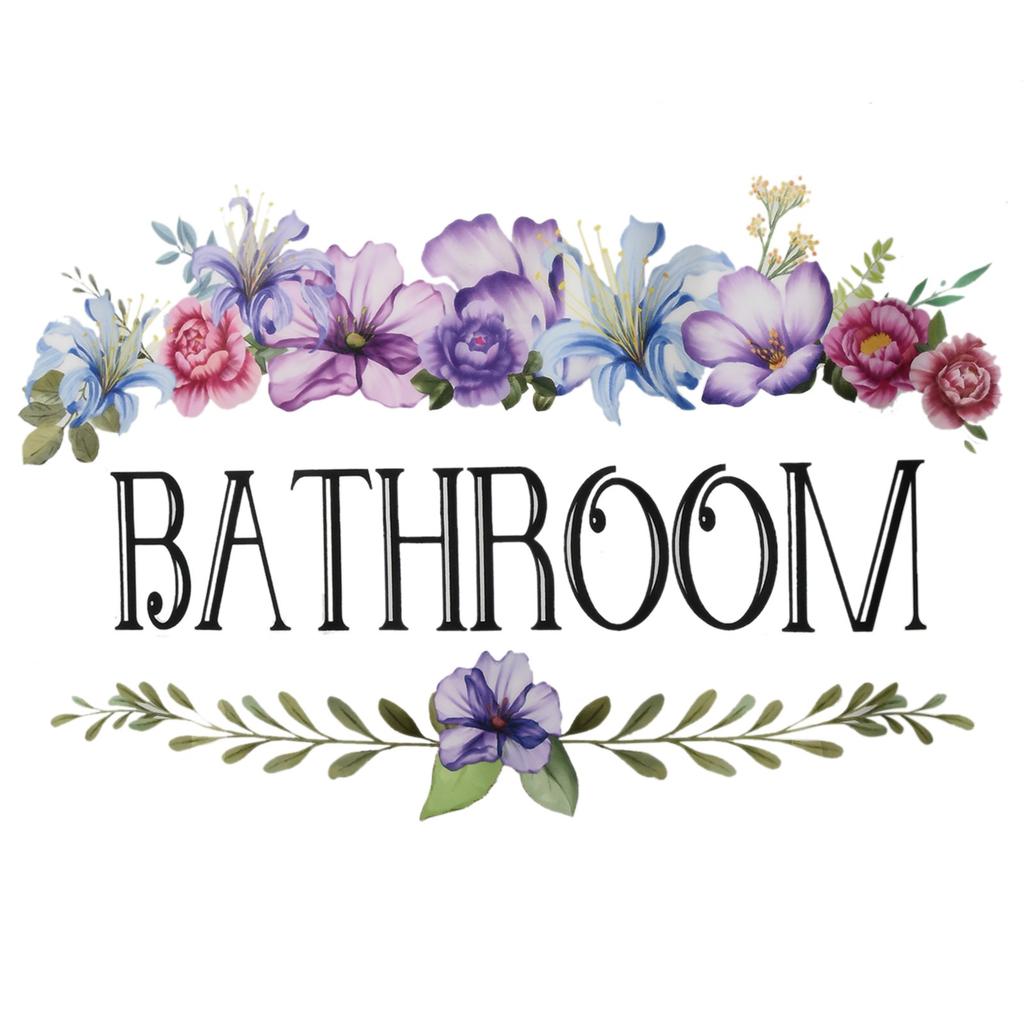 Living Rooms Rules Sign Bathroom Mirrored Plastic Objects Air Bubbles