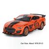 1:32 Scale Cobra GT500 Sports Car Model Toy Sound Light Pull Back Shock Absorption Vehicle Models Miniature Gifts for Kids