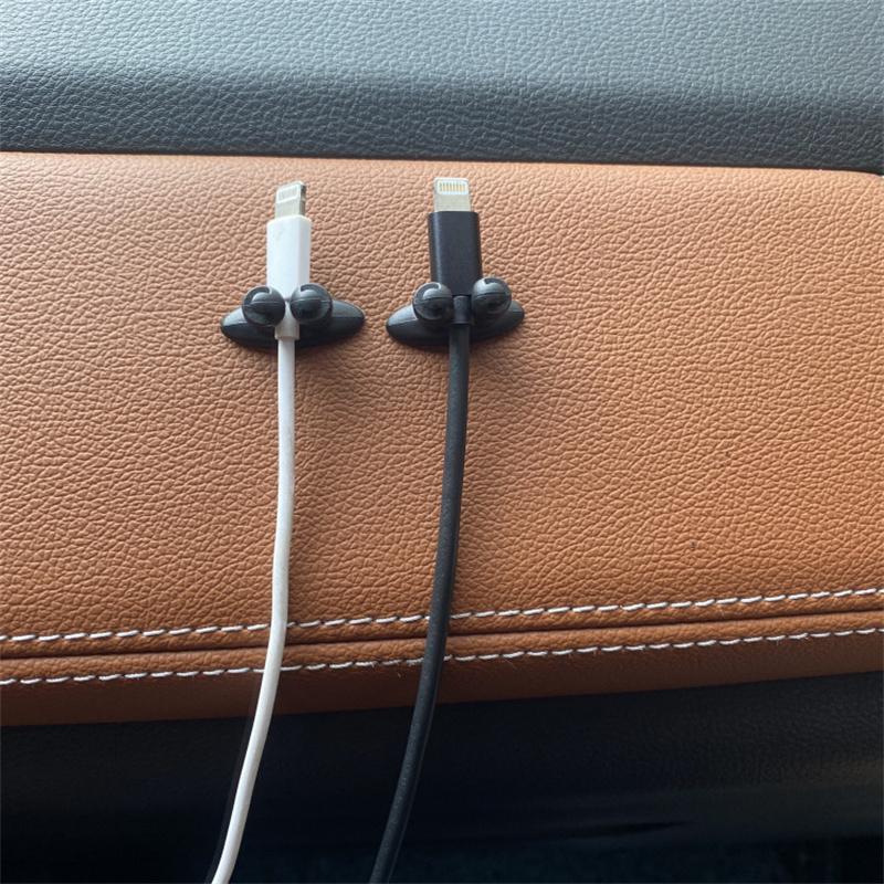 Car Dashboard Charger Cable Line Organizer Clamp Mobile Phone Cable Manager Auto Interior Accessories Car Decoration