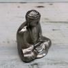 Hergestellt in Japan Japanisches Souvenir Große Buddha-Statue cm Länge Silber 1.6 (gesamt 5,1 cm)