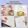 P21 Label Maker Tape Black On White 14x40mm (0.55"x1.57"), Adapted NELKO P21 Label Printer Paper Standard Laminated 180 Labels/Roll, White Tape Use