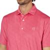 FootJoy Men's Spray Mist Print Short Sleeve Golf Shirt, Pink Lemonade, Size M (FJ-S25-S22, 34547-M)