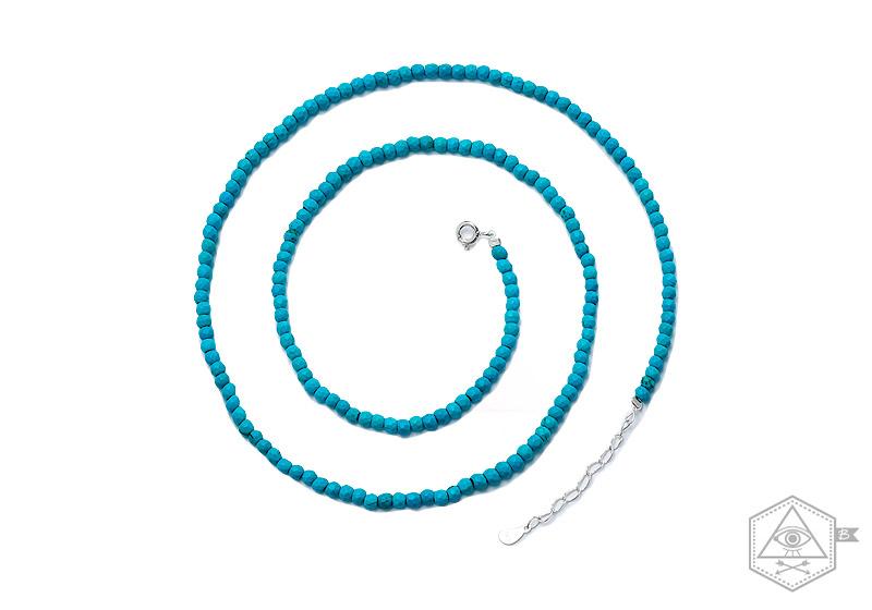 Bebello [Bs-397] 925 Silver Turquoise Layered Necklace