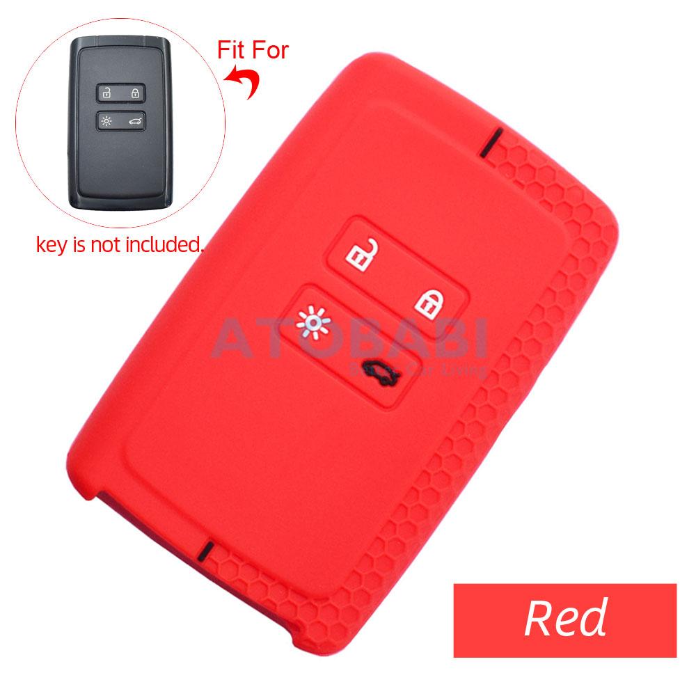 Silicone Car Key Case For Renault Kadjar Captur Koleos 2 Clio Espace 5 Master Talisman Scenic 4 Smart Remote Protect Cover Skin