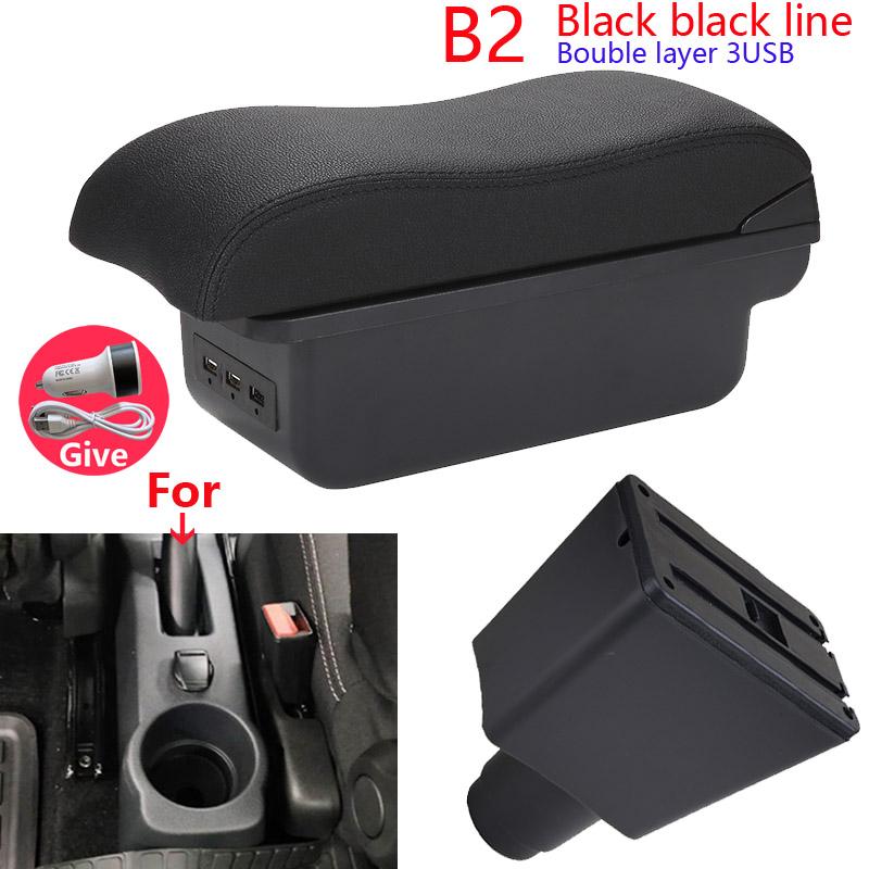 For Renault Logan 2 Armrest For Dacia Logan 2 dokker Renault Sandero 2 Car Armrest Box Curved Surface leather Simple installatio