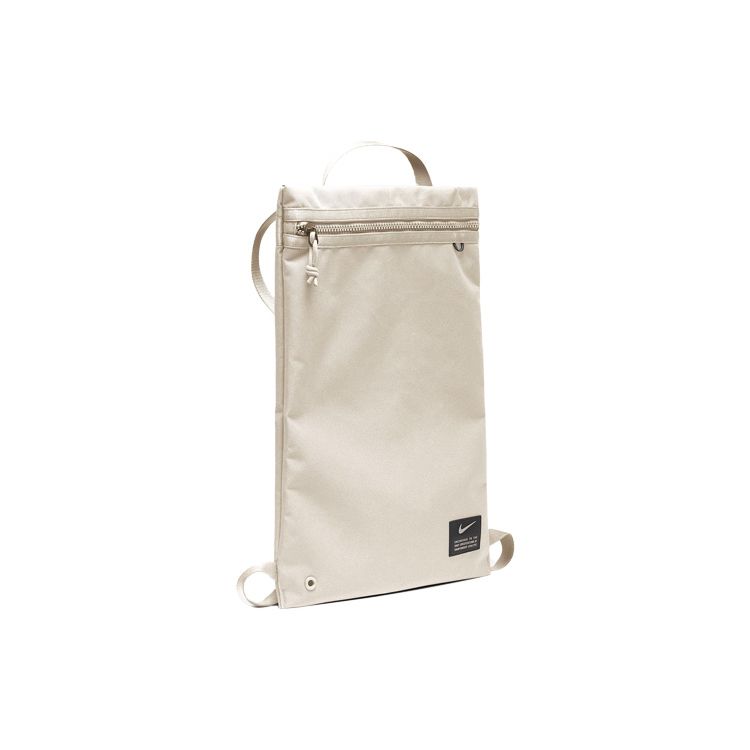 Nike Comfortable Sports Drawstring Polyester Backpack Unisex Backpacks Beige CQ9455-104