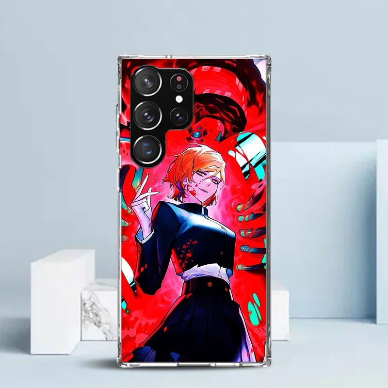 Kaisen J-Jujutsu Kugisaki Nobara Phone Case For Samsung Galaxy S24 S25 Edge S26 Ultra S22 S23 Plus S21 + S20 FE Soft TPU Back Co