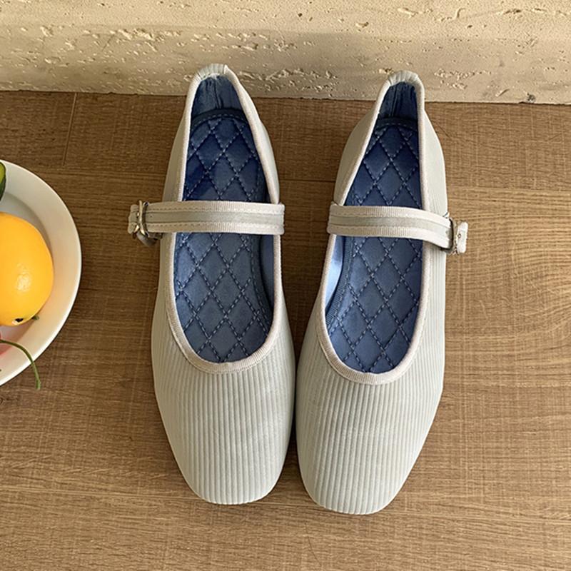 Fashion Bailamos 2025 Autumn Women Flat Shoes Fashion Round Toe Shallow Slip On Mary Jane Shoes Soft Flats Casual Dress Single Shoes