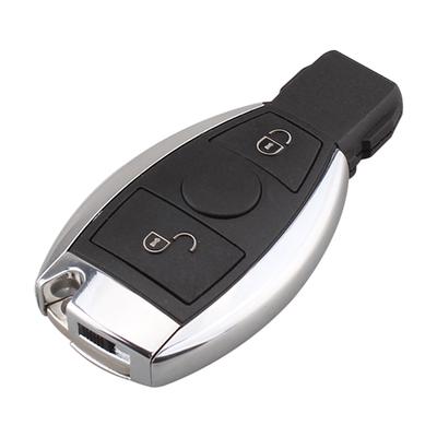 JM Shop obudowa kluczyka do samochodu ze zdalnym sterowaniem 2 przyciski 433 Mhz pasuje do Mercedes BENZ 2000 z obudowa kluczyka NEC i BGA