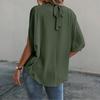 Damen Freizeitmode Rundhals Träger Halbsleeve Hemd T-Shirt Top