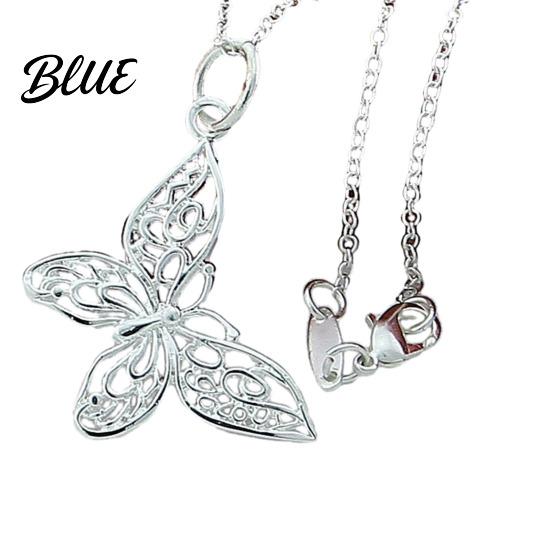 Butterfly Necklace Women Hollow-Out Pendant Elegant Dainty Jewelry for Daily