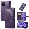 For Motorola Edge 30 Neo 5G/Edge 30 Lite 5G Wallet Stand Phone Cover Embossed Mandala Pattern PU Leather Flip Phone Case