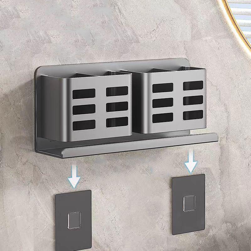 Bathroom Shelves Multifunctional Washbasin Storage Tube Toothbrush Razor Storage Rack Wall-Mounted Bathroom Supplies