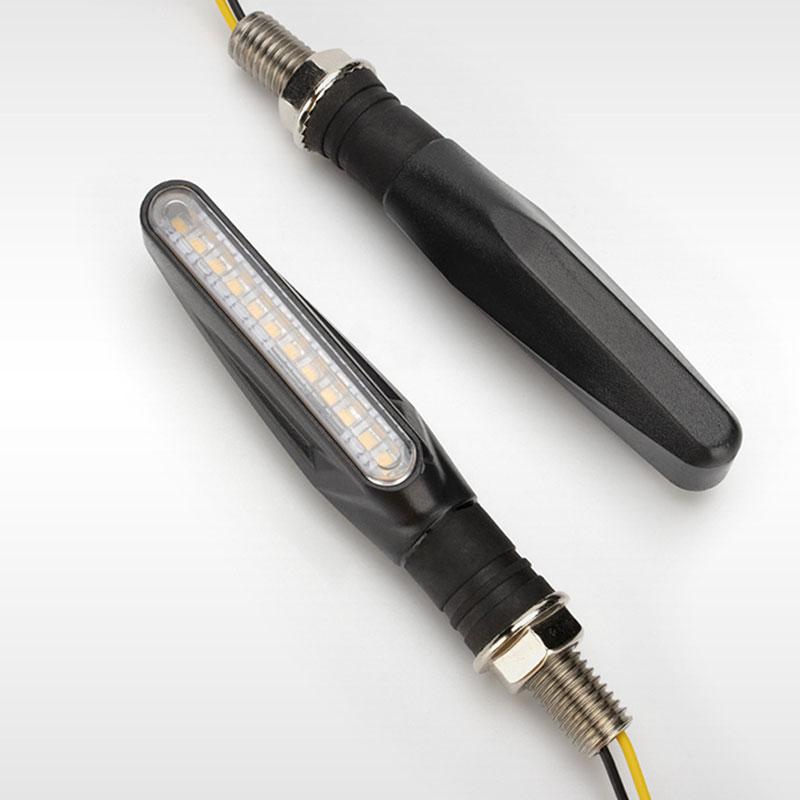 1PC Mini Motorcycle LED Turn Signal Lights Amber Flashing Light Blinker Turn Signal Lamp 12V Moto Indicator Lamp Accessorie