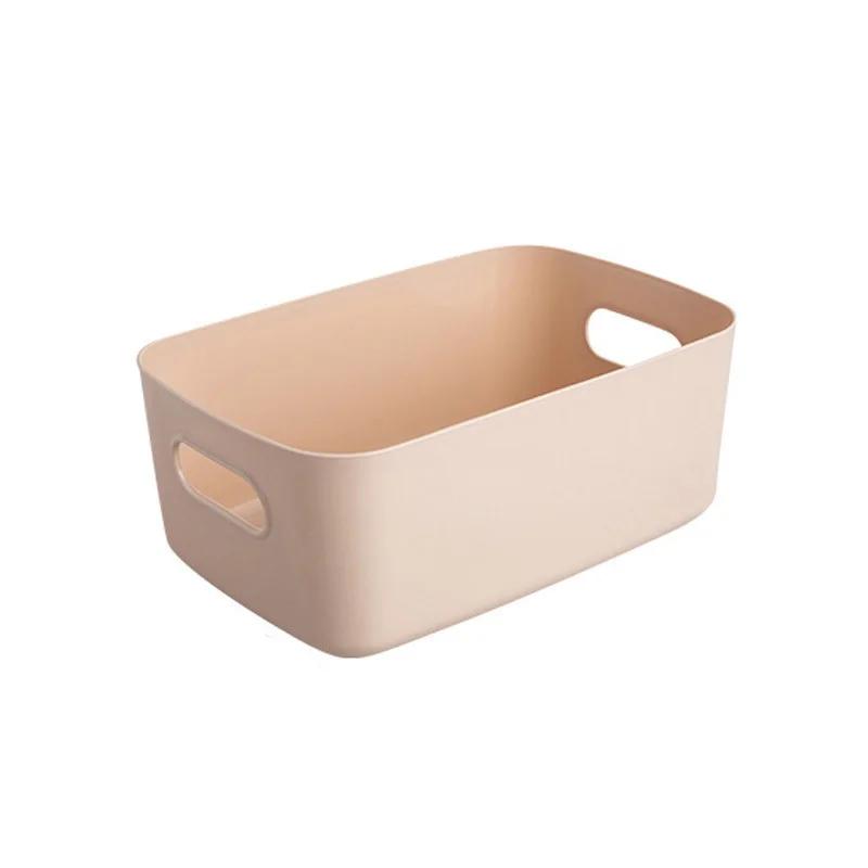 1pc Desktop Cosmetic Storage Box Bathroom Kitchen Bedroom Plastic Storage Basket S-L Dormitory Miscellaneous Storage Box