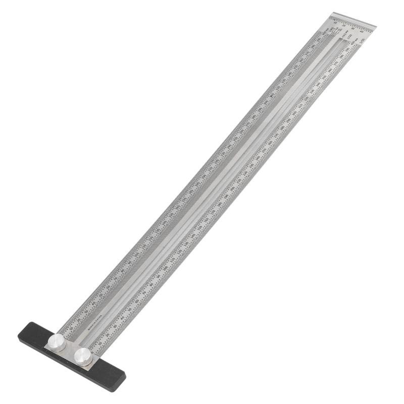 Woodworking Marking T Rulers Positioning Scribing Ruler Gauge Carpenter Measuring Mark Ruler 400mm