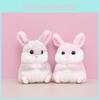 Adorable Plush Rabbit Doll Cute Stuffed Bunny Toy For Kids School Gifts Backpack Accessory