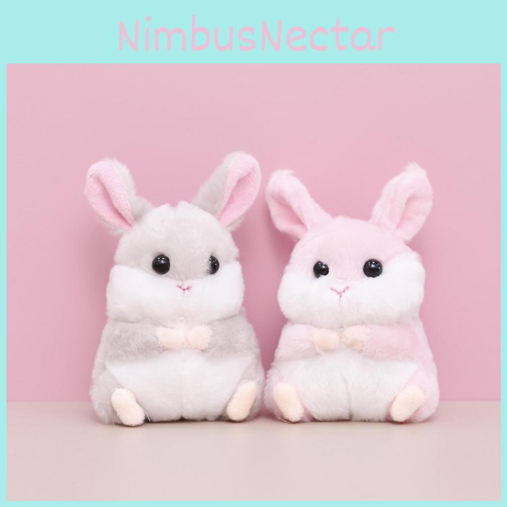 Adorable Plush Rabbit Doll Cute Stuffed Bunny Toy For Kids School Gifts Backpack Accessory