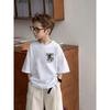European Sizes  Children's Boys' Loose Short-Sleeve T-Shirt for Middle and Older Kids