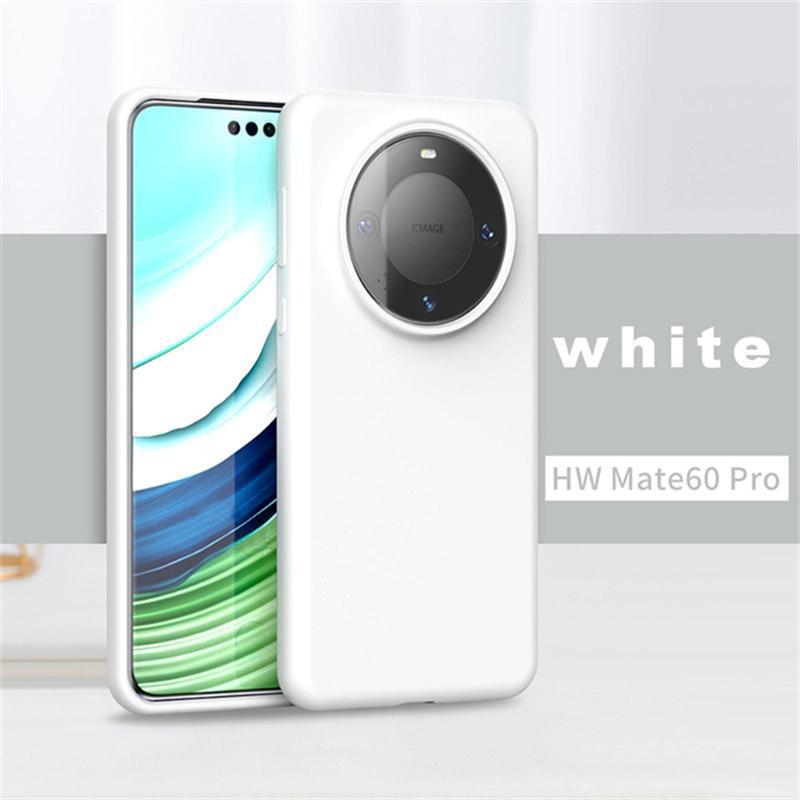 For Huawei Mate 60 Solid Color Case TPU Original Liquid Silicone Phone for Huawei Mate 60Pro 60 Pro Cover Anti-knock Accessories