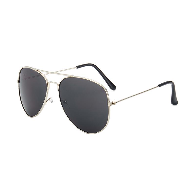 Unisex Aviator Frog Mirror Sunglasses - Multicolor Metal Frame