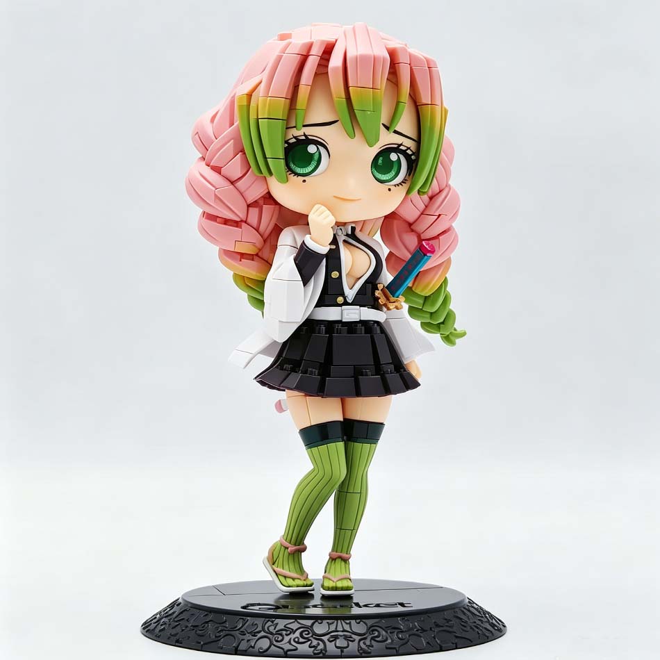 Anime 15Cm Demon Slayer Figure Nezuko Tanjirou Zenitsu Inosuke Kyoujurou Giyuu Kawaii Qposket Pvc Model Toys Children Gift