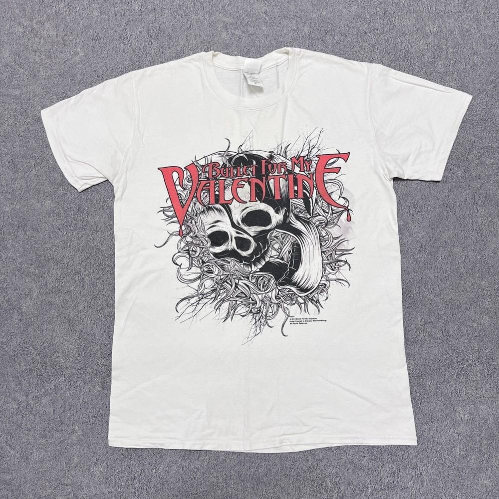 

Bullet for My Valentine Shirt White Concert Metal Band Tee Y2K Avenged Sevenfold Unisex T-Shirt M