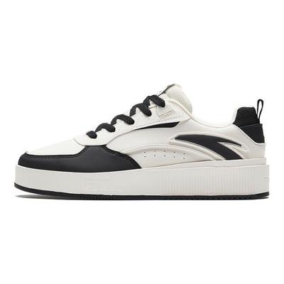 Milk Cap 2 Thick Sole Casual Shock Absorption Low Top Skate Shoes Women Sneakers Black White 922348080-1