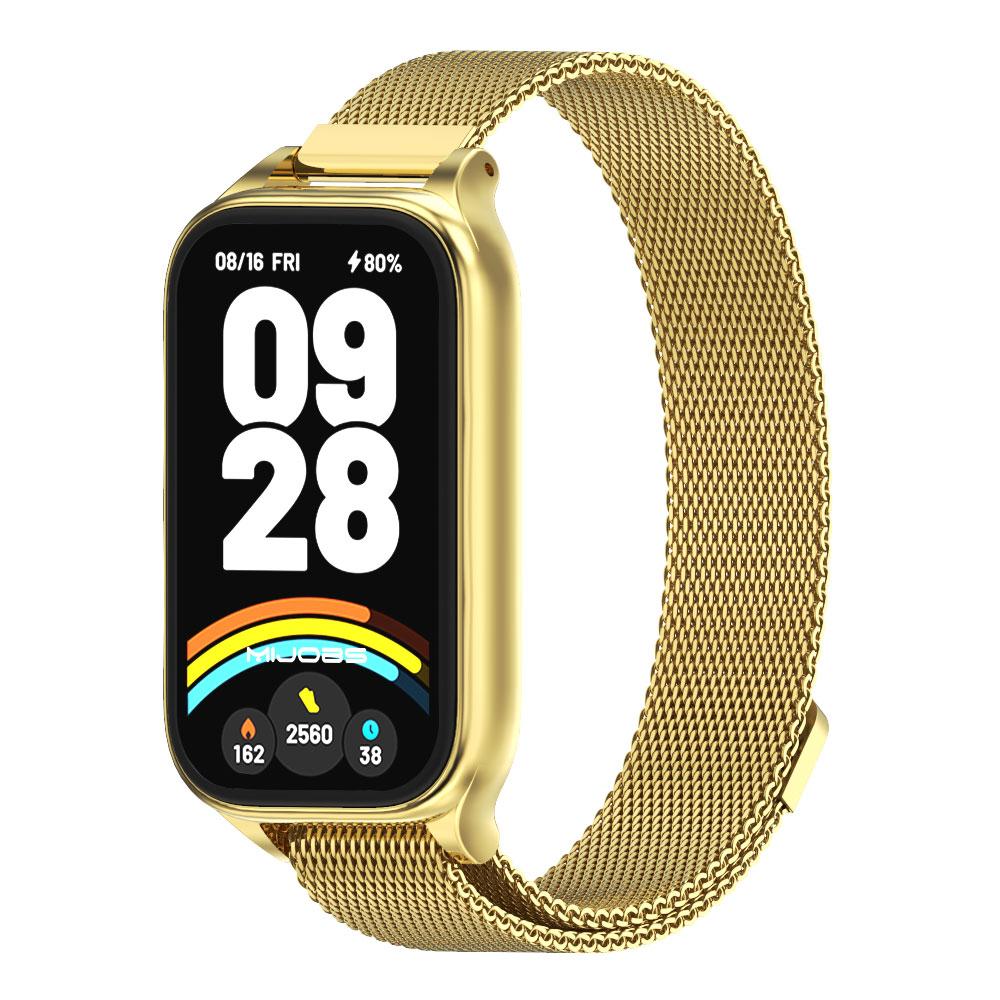 For Smart Band 9 Active Strap Smart Bracelet Mi Band 9 Active Strap Metal Stainless Steel Replacement Wrist Watchband
